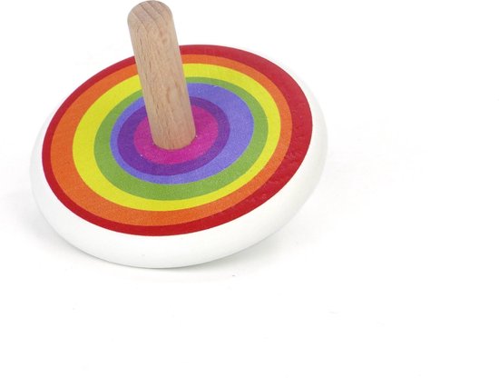 Toupie en bois Arc-en-ciel