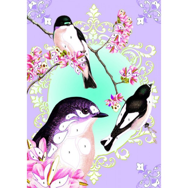 Tableaux à pailleter Oiseaux à paillettes – Image 2