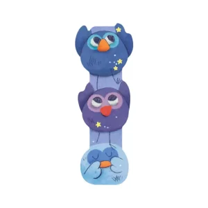 Lettre en bois I (bleu/mauve)