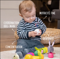 Boîte de perles éducatives 4 animaux (41 pc) – Image 3