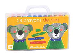 24 crayons de cire (pastels)