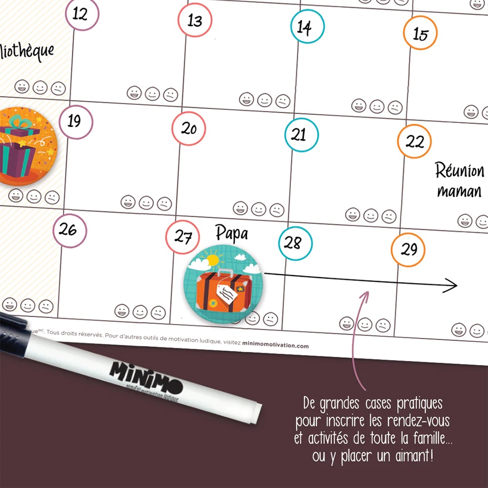 Calendrier mensuel : notre mois ensemble (vertical) – Image 4