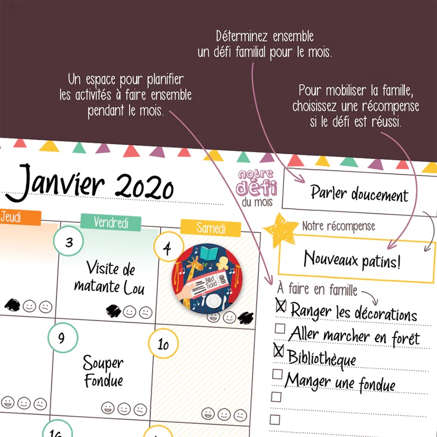 Calendrier mensuel : notre mois ensemble (vertical) – Image 7