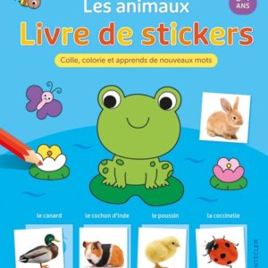 Les animaux : livre de stickers (2-4 ans)