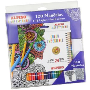 Set Mandalas (Bloc de coloriage+24 feutres)