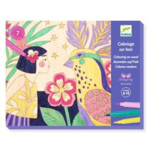 Coloriage sur bois Sweet girls