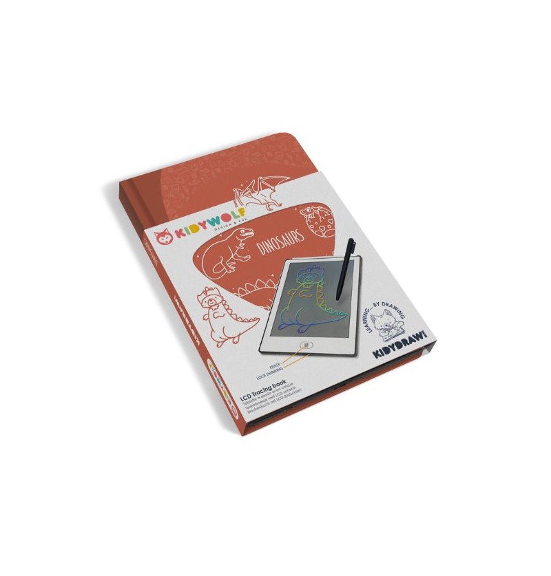 Kidydraw mini tablette à dessin "dinosaures"
