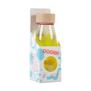 Bouteille sensorielle jaune poisson