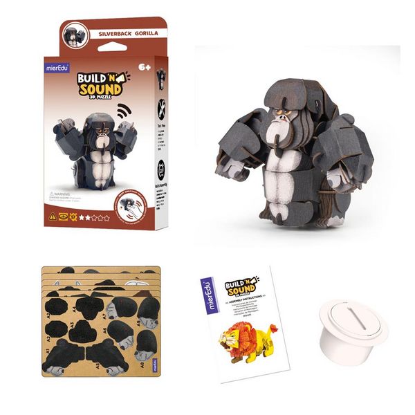Animaux carton en 3D puzzle : Gorille