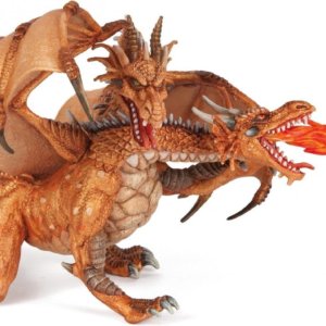 Dragon à 2 têtes or