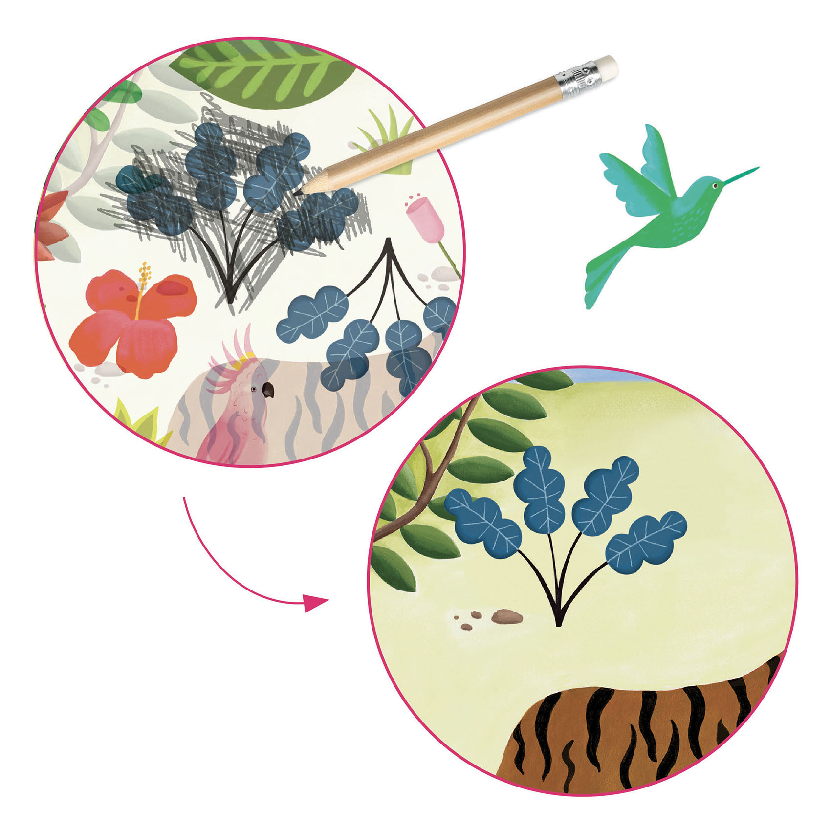 Inspired by Le douanier Rousseau décalcomanies – Image 2