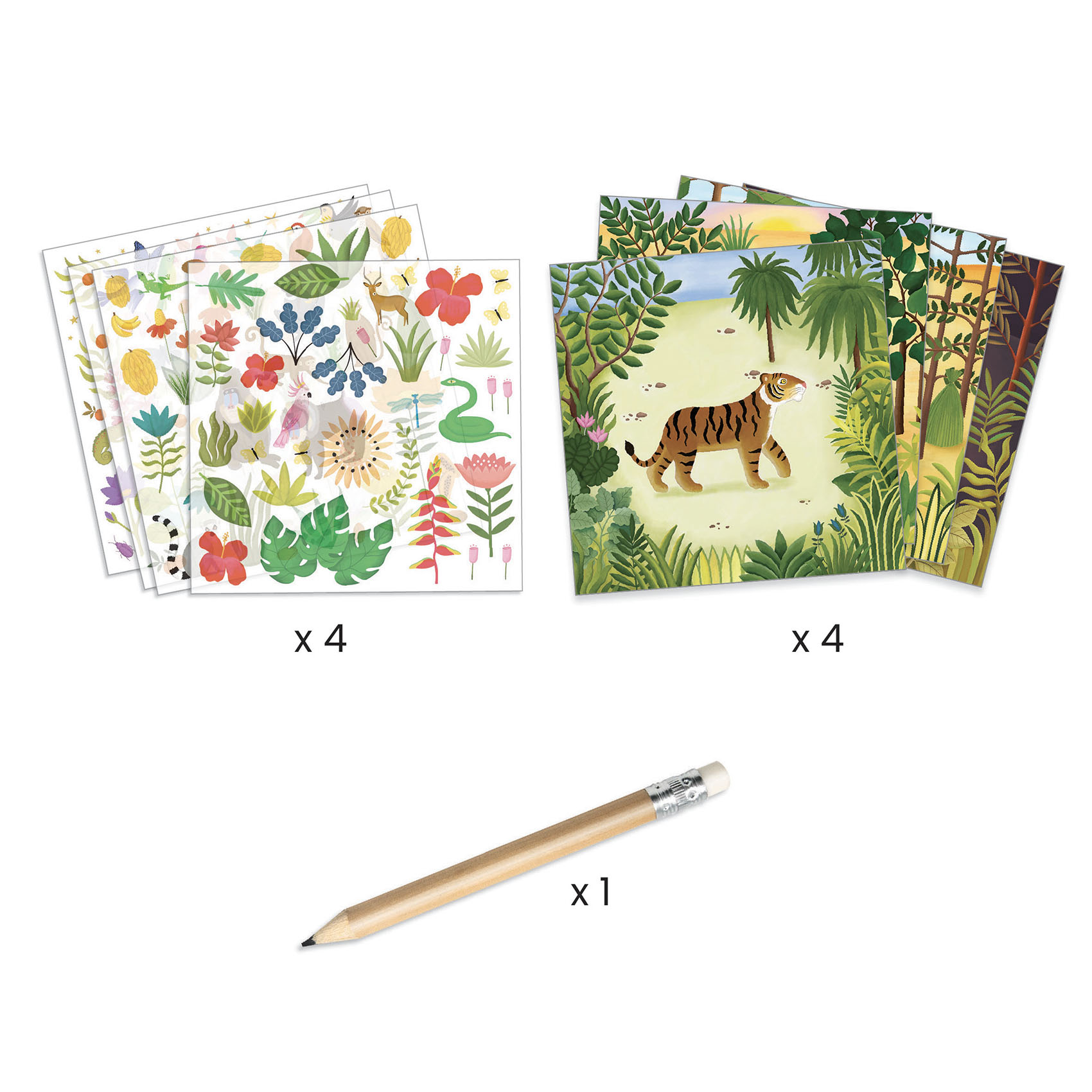 Inspired by Le douanier Rousseau décalcomanies – Image 3