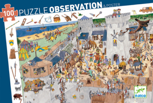 Puzzle d'observation : Le château-fort (100 pièces)