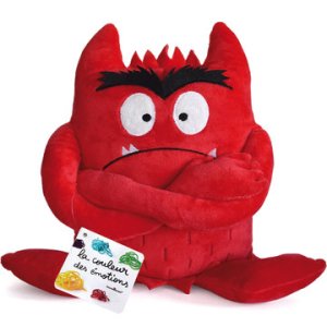 Peluche rouge Couleur des émotions