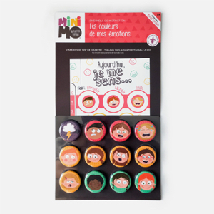 Tableau + 12 aimants : les couleurs de mes émotions