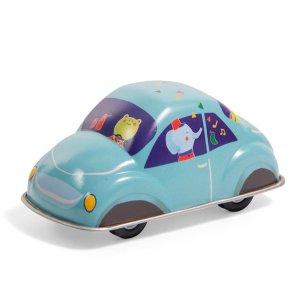 Les jouets métalliques - voiture à friction bleue