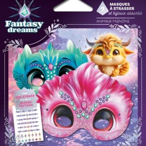Masques à strasser et bijoux assortis : Animaux mignons