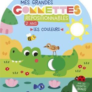 Mes grandes gommettes repositionnables : les couleurs (2ans)