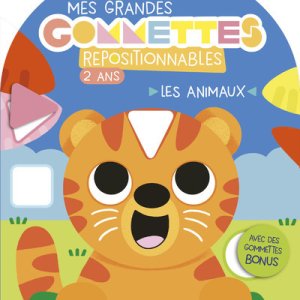 Mes grandes gommettes repositionnables Les animaux (2ans)