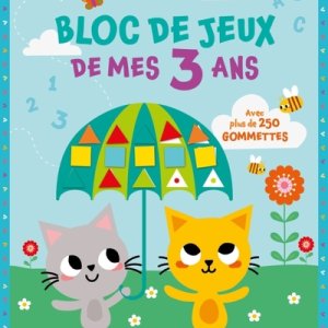 Bloc de jeux de mes 3 ans (Jeu des ombres, paires à relier, 7 différences...