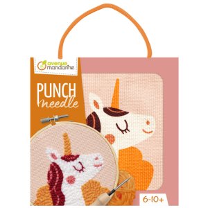 Punch needle : Licorne