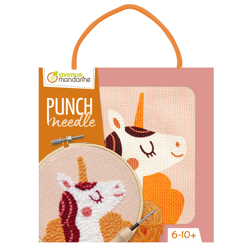 Punch needle : Licorne