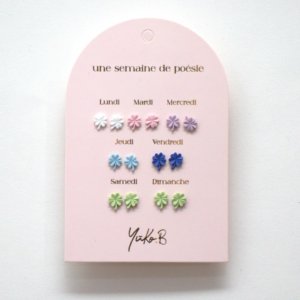 Boucles d'oreilles - chance (7 paires)