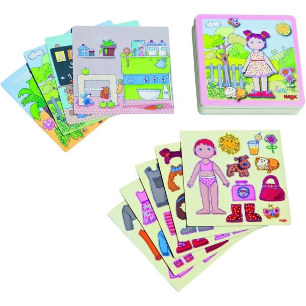 MK MAGNIKON UD15 Jeu magnétique, Alice et Agatha, livre de jeu magnétique, mannequin, boîte de jeu magnétique, poupée à enfiler, avec 39 aimants MK MAGNIKON UD15 Jeu magnétique, Alice et Agatha, livre de jeu magnétique, mannequin, boîte de jeu magnétique, poupée à enfiler, avec 39 aimants