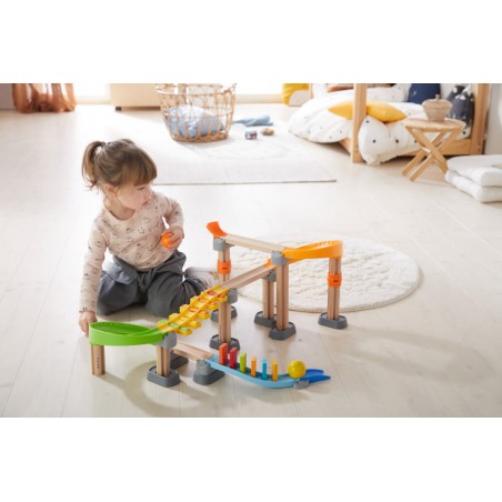 HABA Kullerbü Toboggan à Billes Domino Xylophone - Circuit Musical Pour Enfants Dès 2 Ans